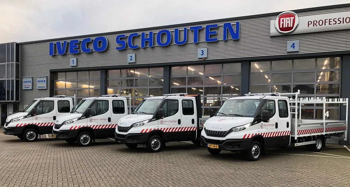 Vier nieuwe IVECO Daily’s voor Mouwrik Waardenburg
