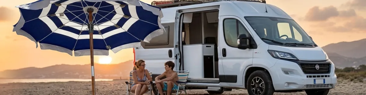 Gratis stoelparasol bij uw camperonderhoud