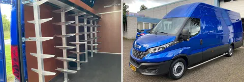 Twee IVECO Daily Hi-Matic bestelwagens voor Almeva