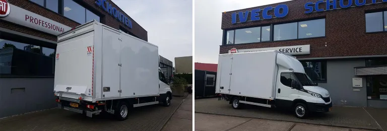 IVECO Daily bakwagen voor Peter de Bruijn Kartracing B.V.