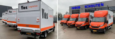Vier nieuwe IVECO Daily bakwagens voor Vos Distri Logistics