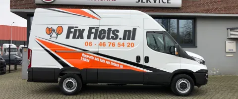 Nieuwe mobiele werkplaats voor Fixfiets.nl