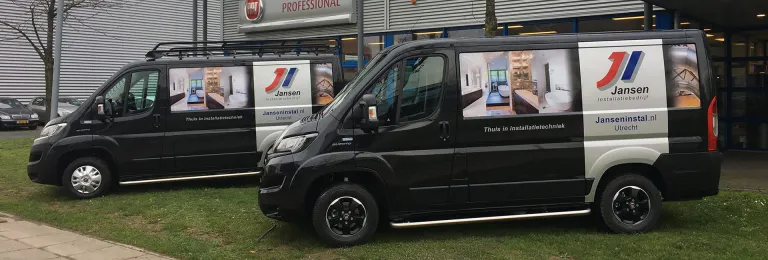 Vier nieuwe Fiat Ducato’s voor Jansen Installatiebedrijf Utrecht