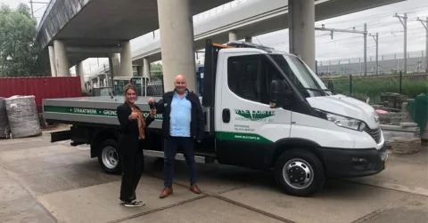 Tweede IVECO Daily voor W. le Comte Aannemingsbedrijf