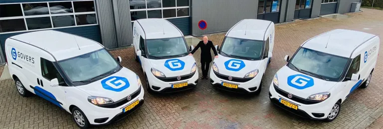 Bezorgdienst van Govers Automaterialen gaat de weg op met vier nieuwe Fiat Doblo’s