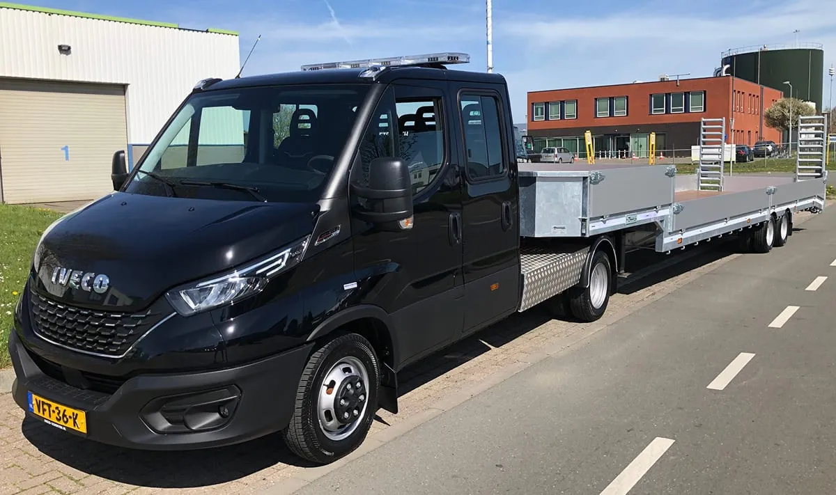 IVECO Daily BE-trekker voor Hekwerkmontage GVA