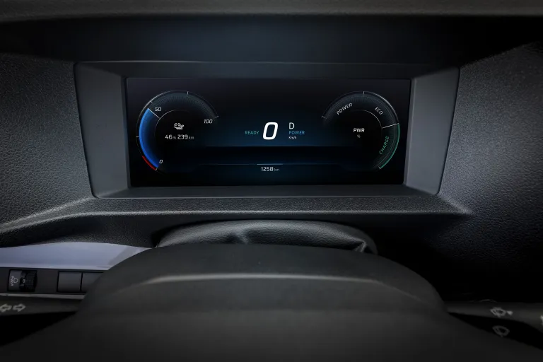 Digitaal instrumentenpaneel van de IVECO eJolly