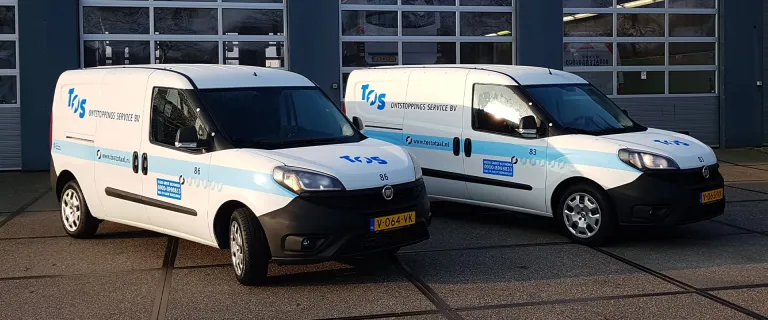 Twee unieke Fiat Doblo’s voor TOS Totaal