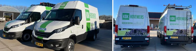 2 IVECO Daily’s voor Kok Hoveniers