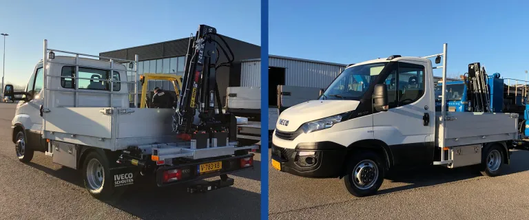 Daily met HIAB autolaadkraan voor Specialised Tanker Services