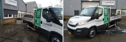 IVECO Daily dubbel-cabine voor Hoveniersbedrijf Tuinier