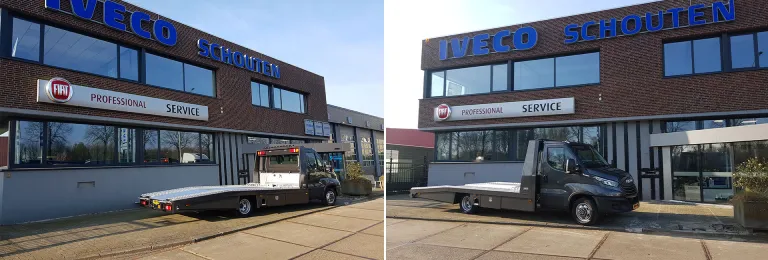 IVECO Daily oprijwagen met AirPro luchtvering afgeleverd aan Caravanaanbieden.nl