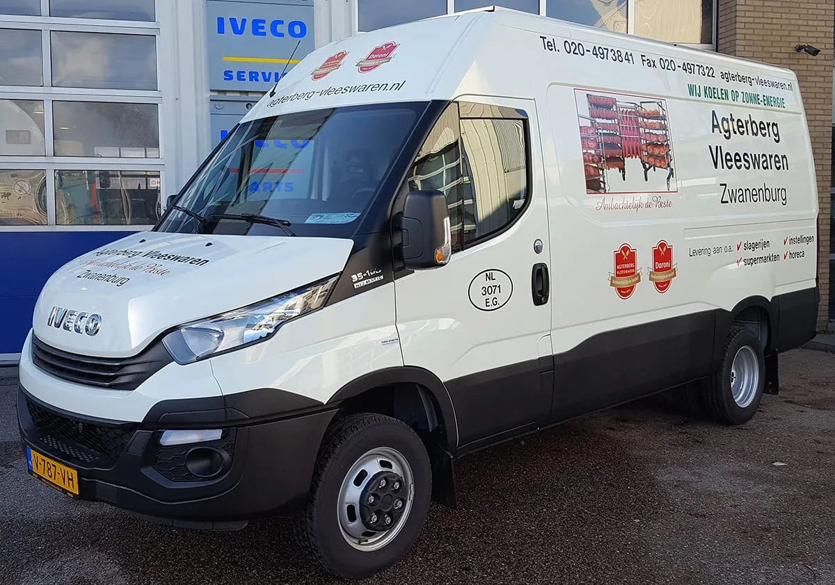 Vijfde solar koelwagen voor Agterberg Vleeswaren