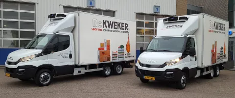 Twee IVECO Daily koelwagens voor De Kweker Levensmiddelengroothandel