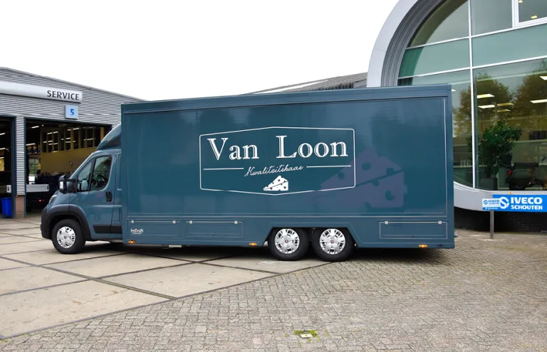 Speciale verkoopwagen voor Van Loon Kwaliteitskaas