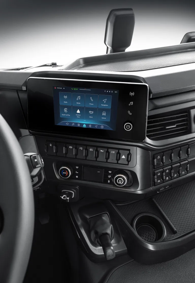 Touchscreen-infotainment in de IVECO T-Way