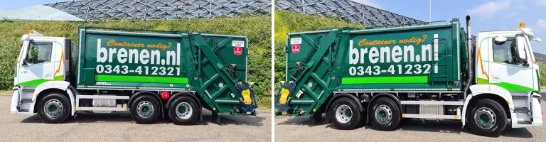Nieuwe IVECO S-WAY met VDK huisvuilopbouw en Welvaarts weegsysteem voor Van Brenen