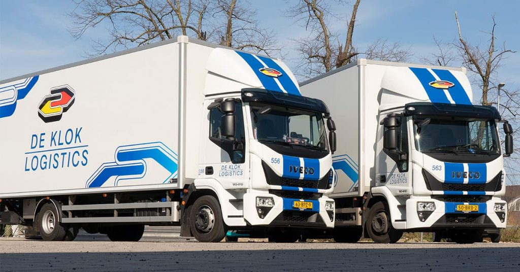 IVECO Eurocargo bakwagens voor De Klok Logistics