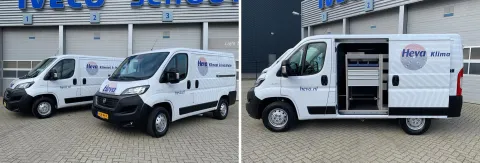 Heva Klimaat en Installatie neemt twee Fiat Ducato’s in gebruik