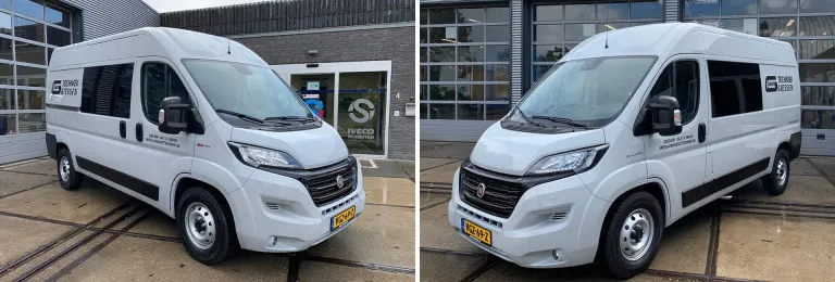 Nieuwe Fiat Ducato dubbel-cabine voor Van Gent Techniek Giessen