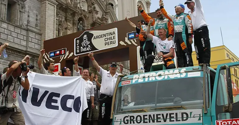 Winst van de Rooy met de DAKAR rally, 2012