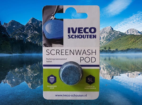 IVECO Schouten duurzame ruitensproeiervloeistof pods