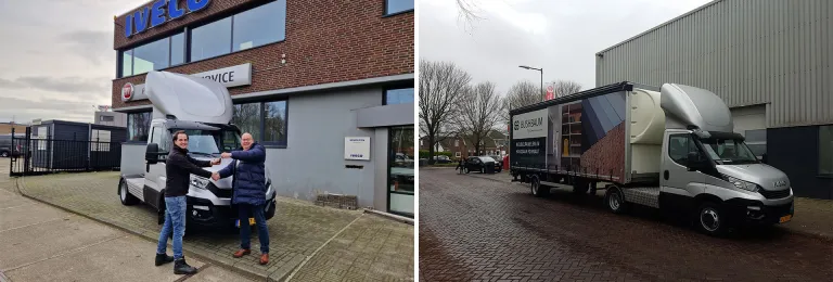 IVECO Daily BE-trekker 40C18 geleverd aan Polder Verhuizingen uit Schoonhoven