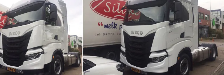 Witte IVECO S-WAY met 480 pk voor OZ & ER FOOD BV