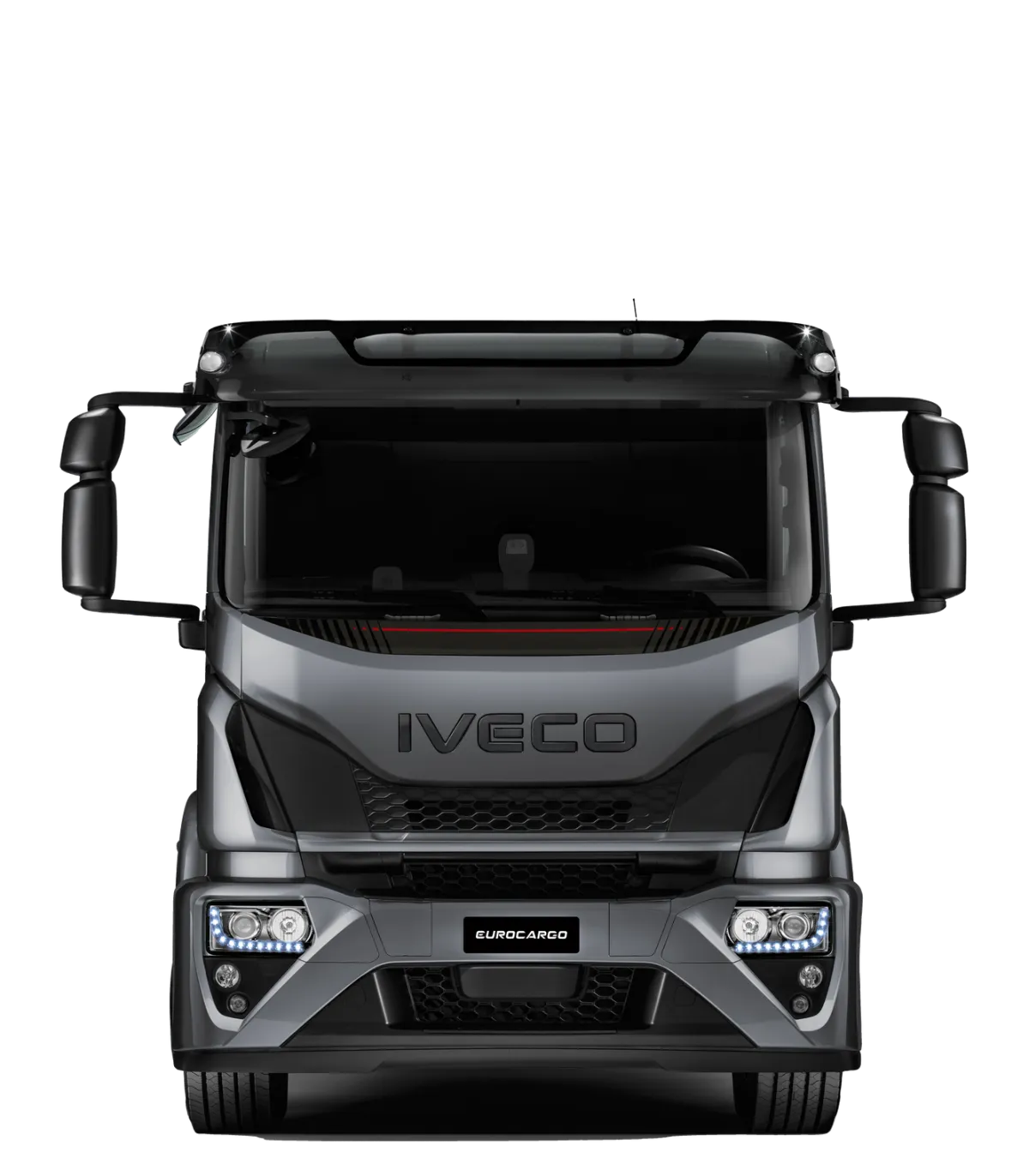 IVECO Eurocargo distributietruck, vooraanzicht van de cabine