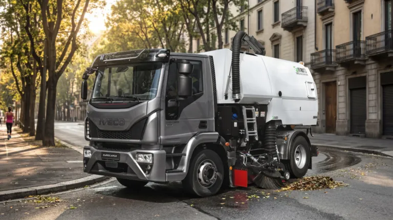 IVECO Eurocargo als veegwagen in de stad