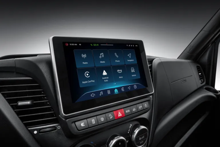 Infotainmentscherm van de IVECO Daily
