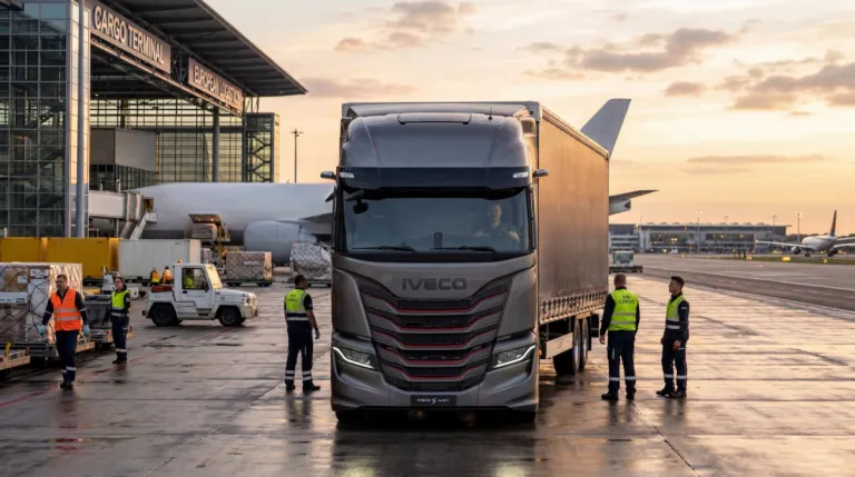 IVECO S-Way op het vliegveld