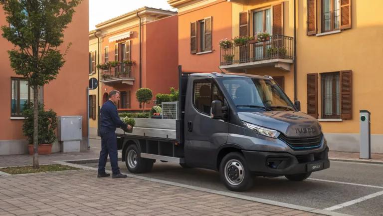 Bezorging met de IVECO eDaily met open laadbak