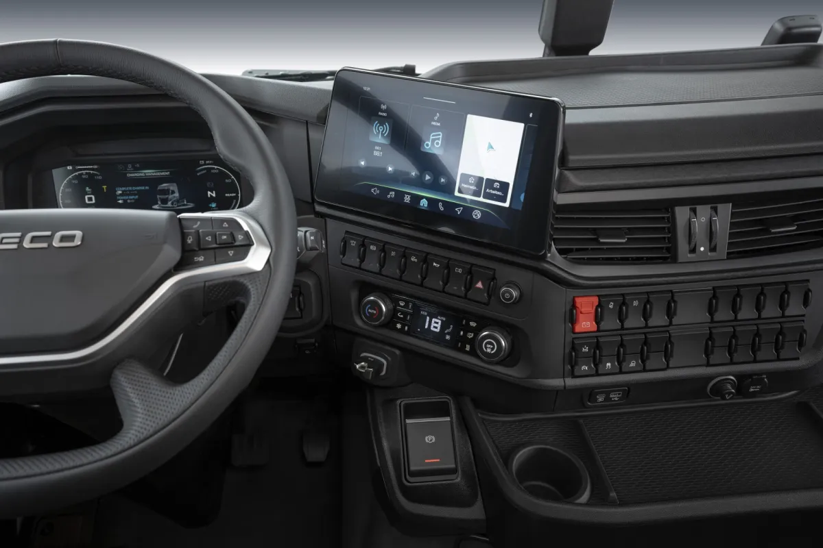 Cockpit van de IVECO S-eWay