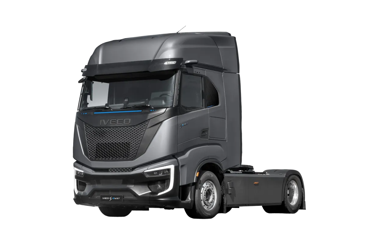 Elektrische IVECO S-eWay trekker, schuin vooraanzicht