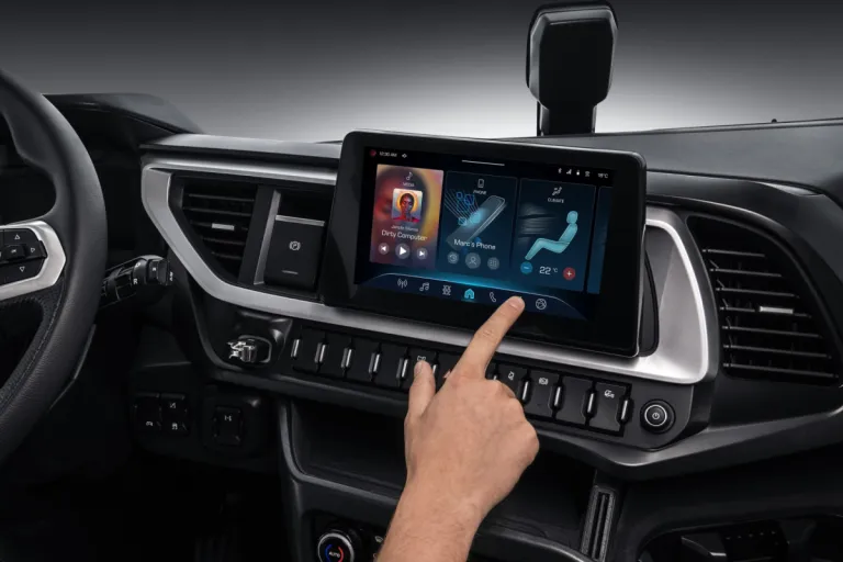 Infotainmentscherm van de IVECO S-Way