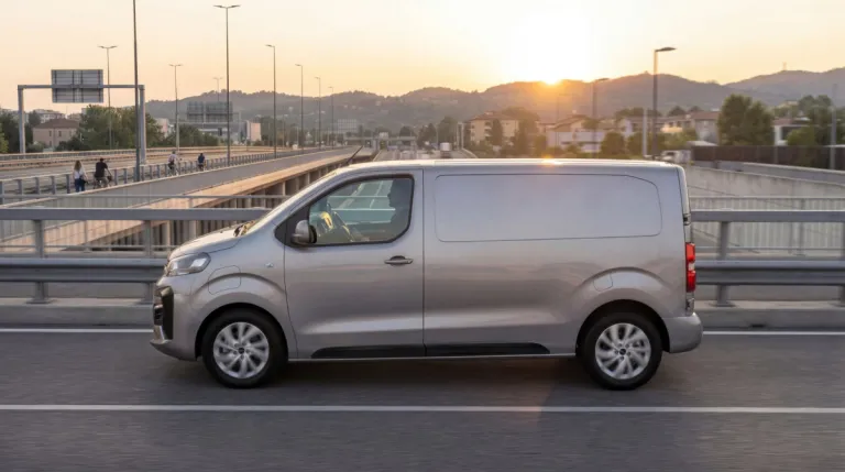 IVECO eJolly, zijaanzicht bij zonsondergang