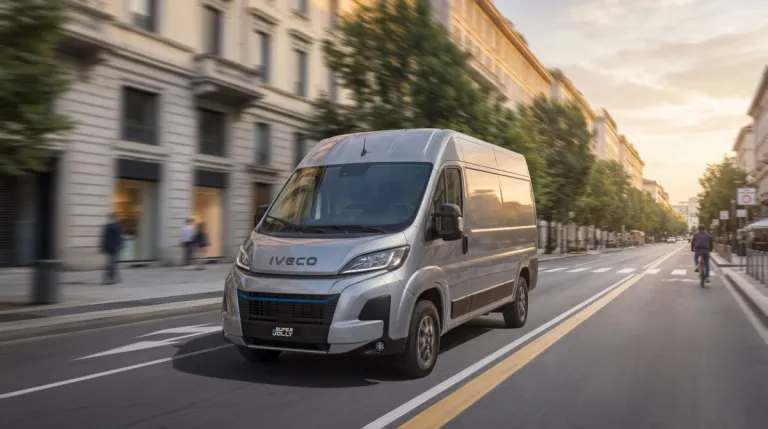 IVECO eSuperJolly rijdend in de stad