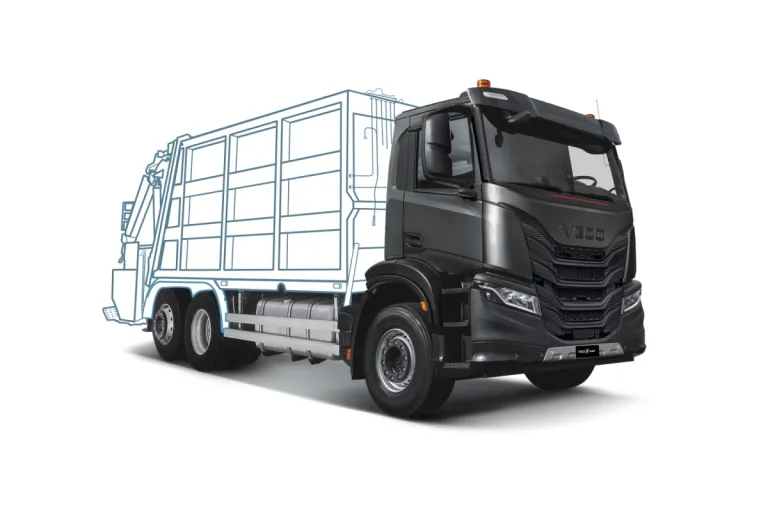 IVECO X-Way als vuilniswagen (studio)