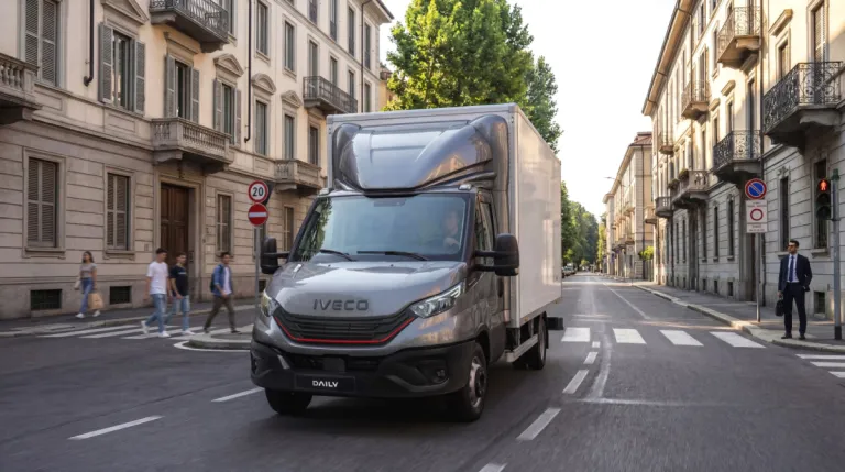 IVECO Daily bakwagen in de stad